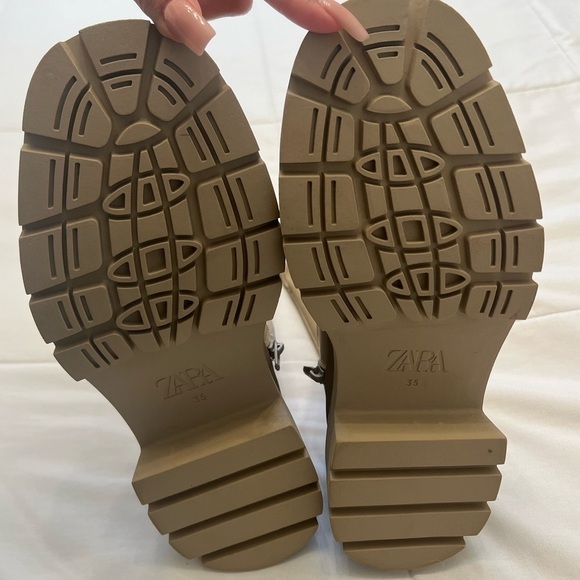 Zara Tan Rubber Boots - Picture 5 of 5